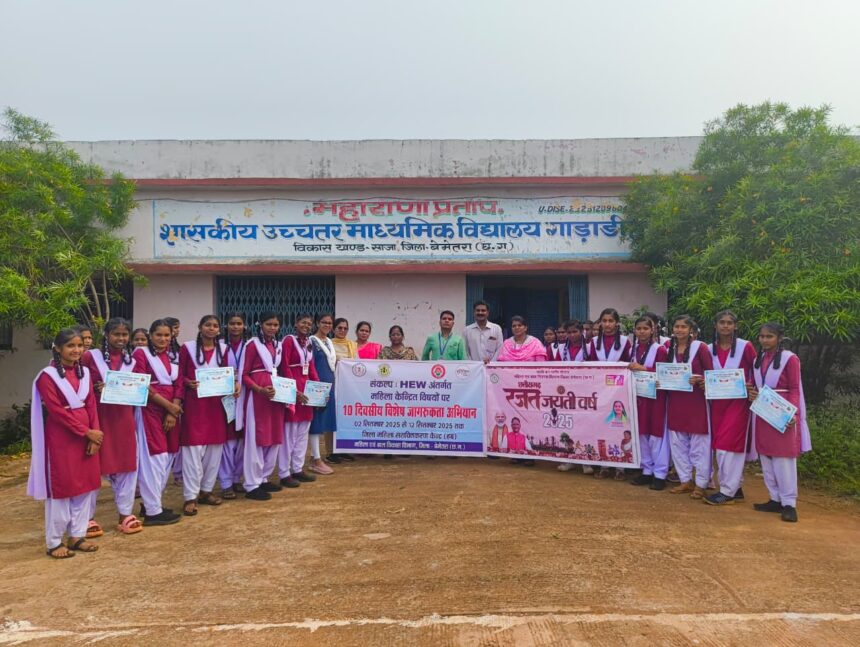 छत्तीसगढ़ में महिलाओं व किशोरियों के सशक्तिकरण के लिए SANKALP: HEW अभियान की शुरुआत…