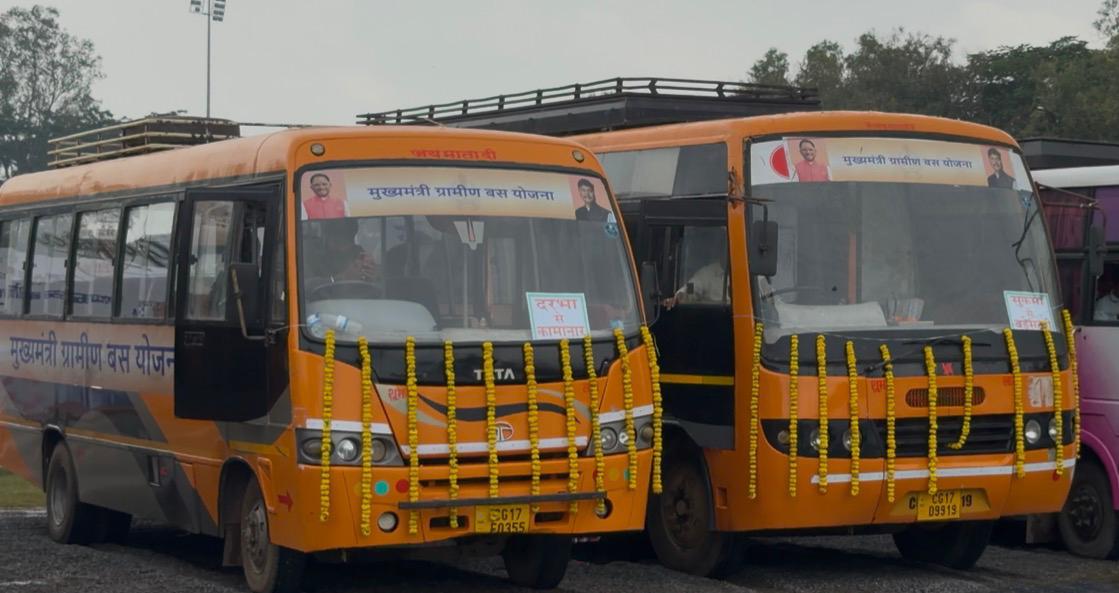 मुख्यमंत्री ग्रामीण बस योजना से 250 गांवों तक पहुंची बस सुविधा: बस्तर और सरगुजा संभाग में सफल क्रियान्वयन….