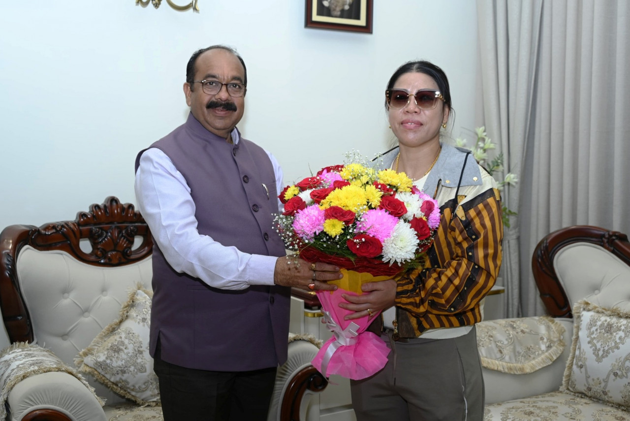 उप मुख्यमंत्री अरुण साव से मिलीं अंतरराष्ट्रीय मुक्केबाज मैरी कॉम, राज्य में खेल सुविधाओं के विकास पर हुई चर्चा….