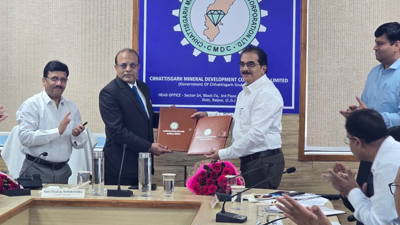 मुख्यमंत्री के नेतृत्व में खनन क्षेत्र में हासिल हुई एक और महत्वपूर्ण उपलब्धि, सीएमडीसी एवं जेएनएआरडीडीसी के बीच हुआ ऐतिहासिक एमओयू, क्रिटिकल मिनरल्स के अनुसंधान एवं वैज्ञानिक विकास को मिलेगी नई दिशा.....